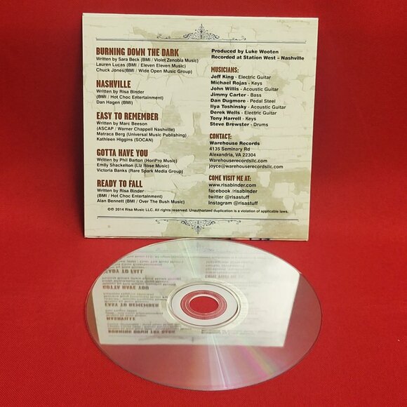 Risa Binder Nashville CD Signed 2014 - Picture 6 of 8
